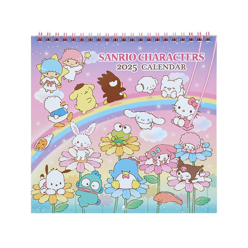 Sanrio Characters 2025 Wall Calendar Stationery Japan Original   