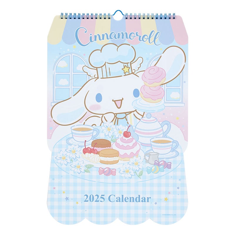 Cinnamoroll 2025 Die-Cut Wall Calendar Stationery Japan Original   