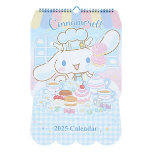 Cinnamoroll 2025 Die-Cut Wall Calendar Stationery Japan Original   