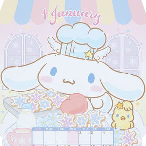 Cinnamoroll 2025 Die-Cut Wall Calendar Stationery Japan Original   