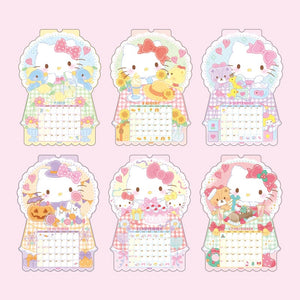 Hello Kitty 2025 Die-Cut Wall Calendar Stationery Japan Original   