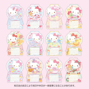 Hello Kitty 2025 Die-Cut Wall Calendar Stationery Japan Original   