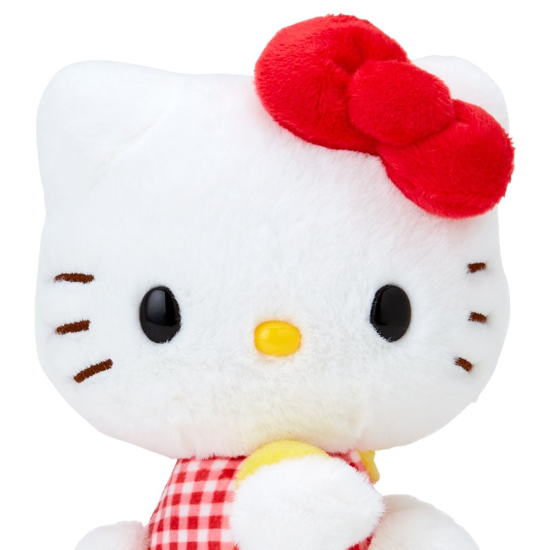 Hello Kitty 50th Anniv. Plush Mascot (Red Gingham) Plush Japan Original   