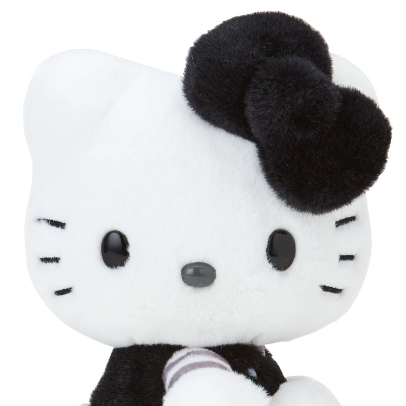 Hello Kitty 50th Anniv. Plush Mascot (Black Monochrome) Plush Japan Original   