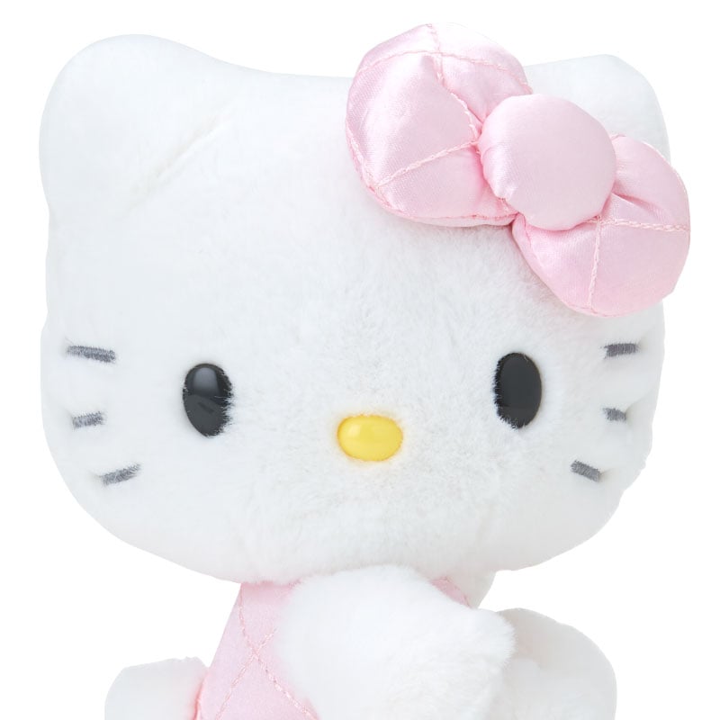 Hello Kitty 50th Anniv. Plush Mascot (Pink Quilted) Plush Japan Original   