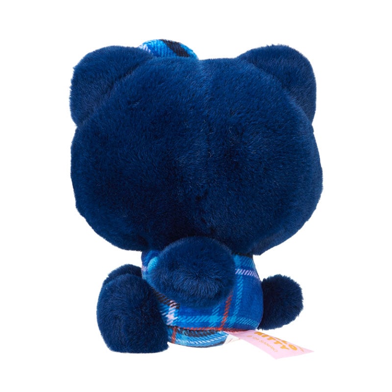 Hello Kitty 50th Anniv. Plush Mascot (Blue Tartan) Plush Japan Original   