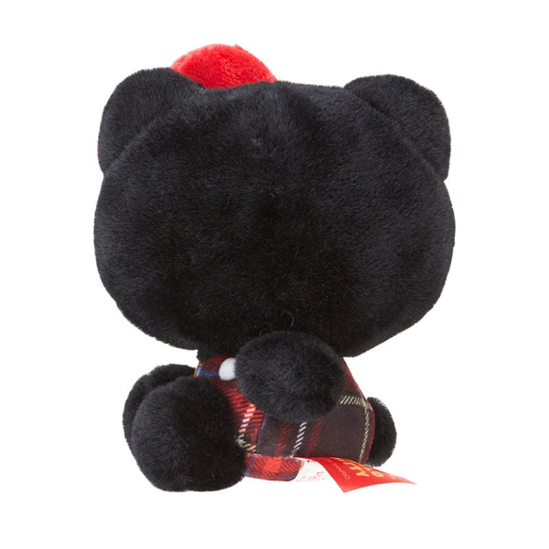 Hello Kitty 50th Anniv. Plush Mascot (Black Tartan) Plush Japan Original   