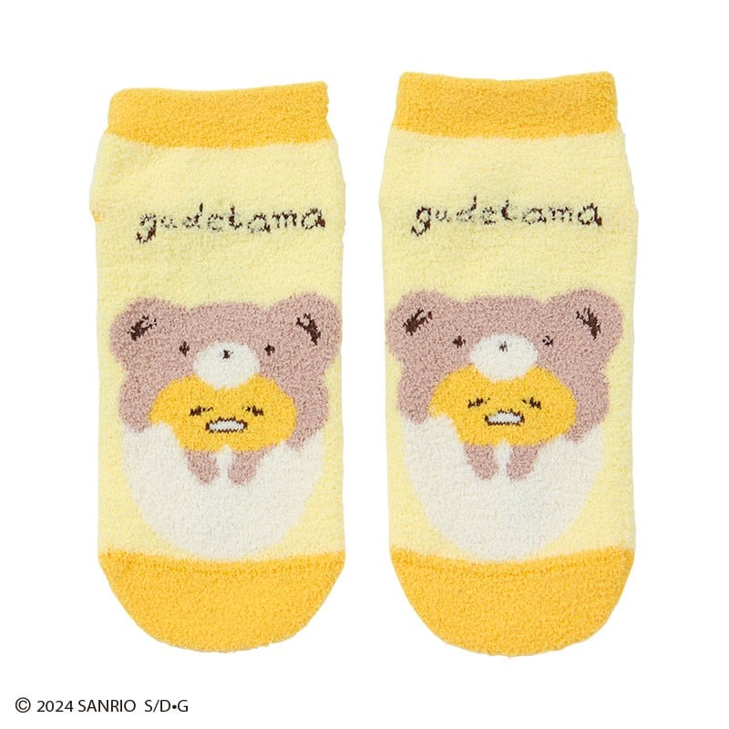 Gudetama Teddy Bear Cozy Ankle Socks Accessory Japan Original   