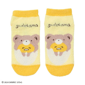 Gudetama Teddy Bear Cozy Ankle Socks Accessory Japan Original   