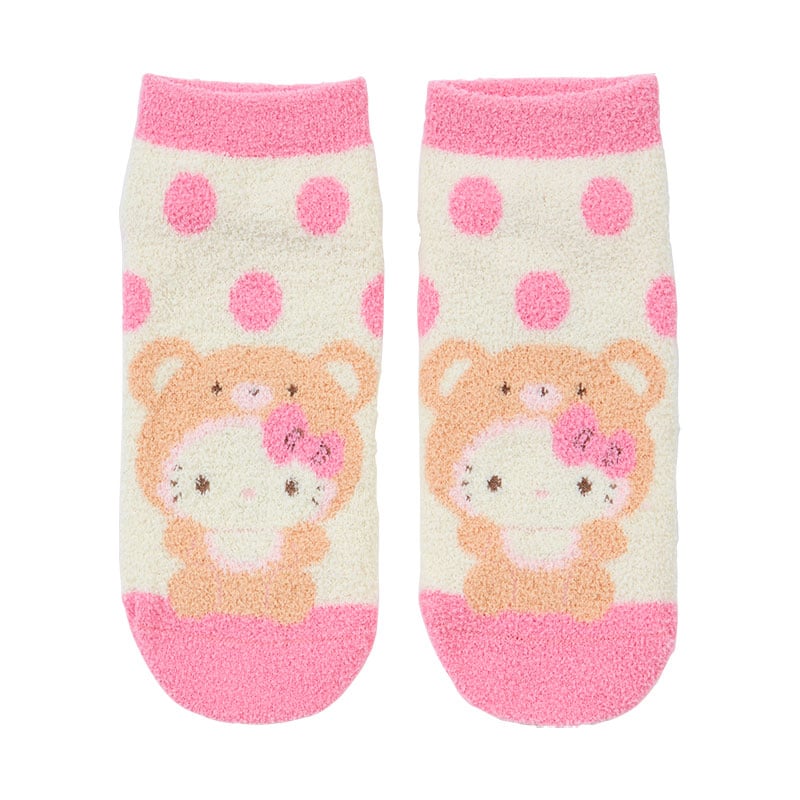 Hello Kitty Teddy Bear Cozy Ankle Socks (Pink) Accessory Japan Original   