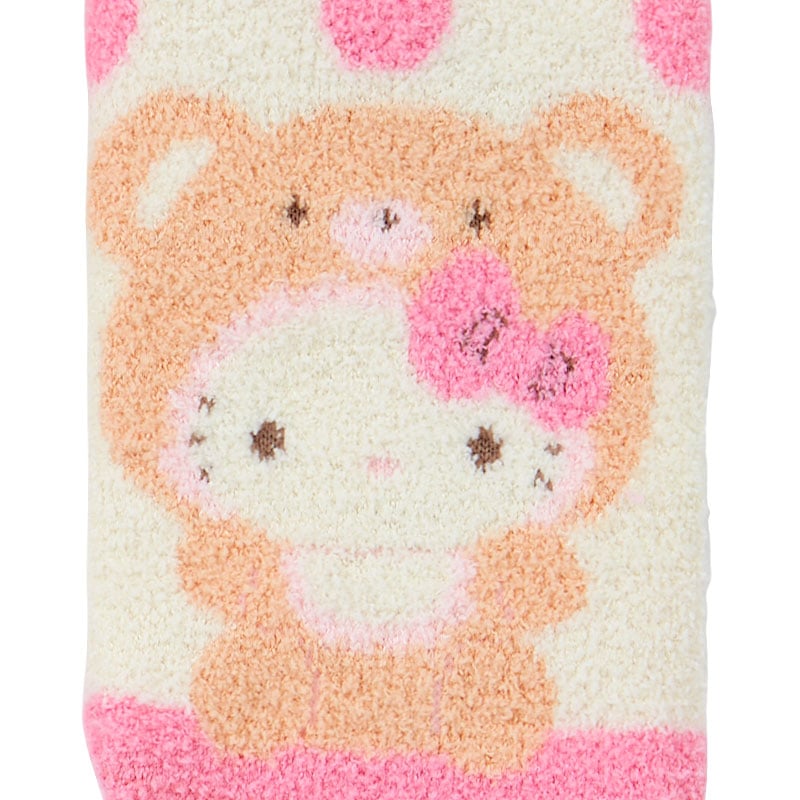 Hello Kitty Teddy Bear Cozy Ankle Socks (Pink) Accessory Japan Original   