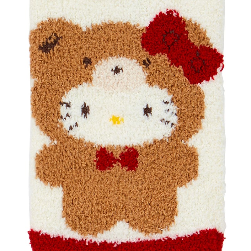 Hello Kitty Teddy Bear Cozy Ankle Socks (Red) Accessory Japan Original   