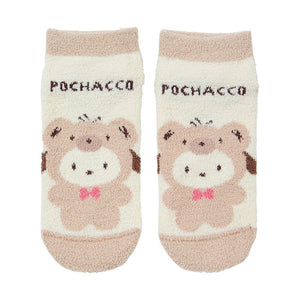 Pochacco Teddy Bear Cozy Ankle Socks Accessory Japan Original   