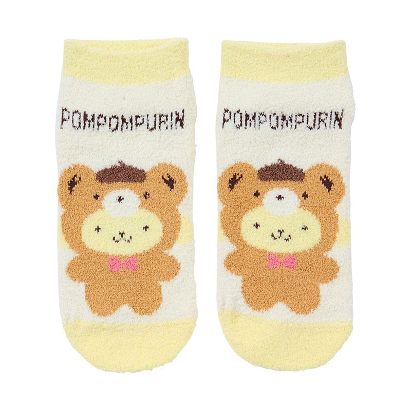 Pompompurin Teddy Bear Cozy Ankle Socks Accessory Japan Original   