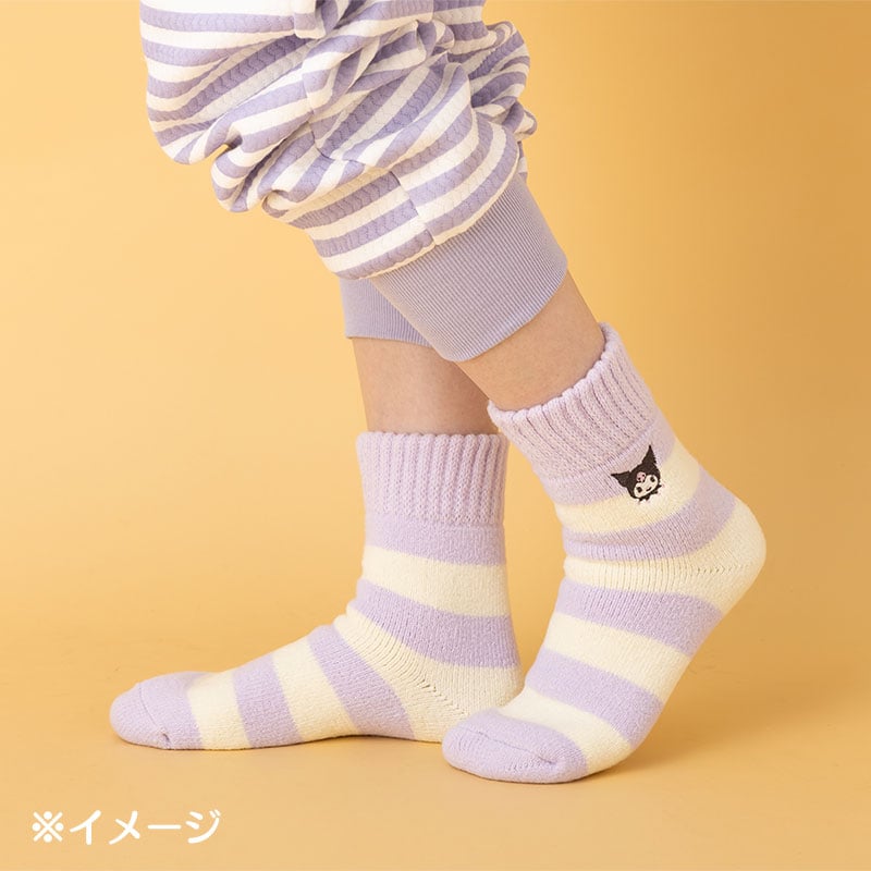 Cinnamoroll Cozy Cuff Striped Lounge Socks Accessory Japan Original   