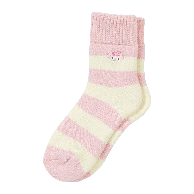 My Melody Cozy Cuff Striped Lounge Socks Accessory Japan Original   