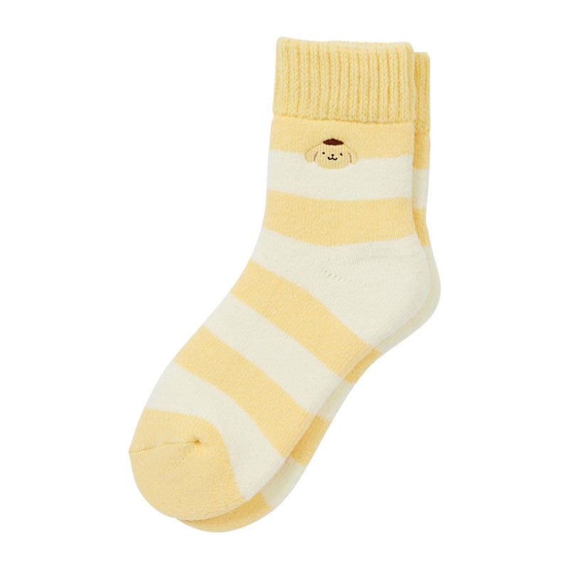 Pompompurin Cozy Cuff Striped Lounge Socks Accessory Japan Original   