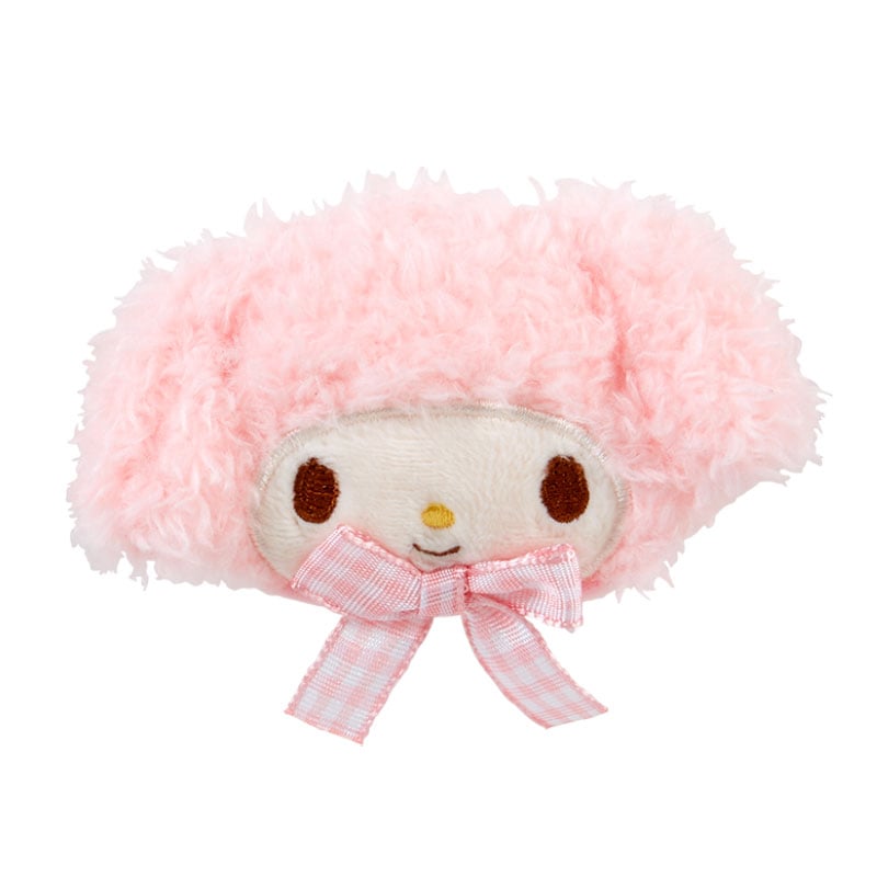 My Melody Plush Hair Clip (Gingham Bow) Accessory Japan Original   