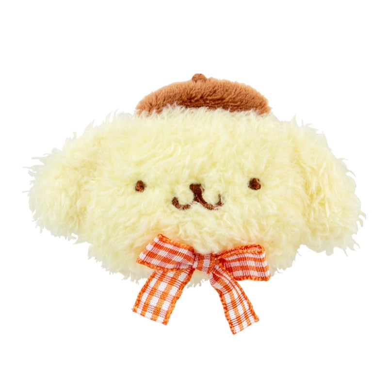 Pompompurin Plush Hair Clip (Gingham Bow) Accessory Japan Original   