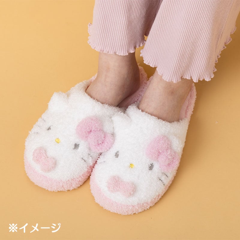 Hello Kitty Cozy Sherpa Adult Slippers Shoes Japan Original   