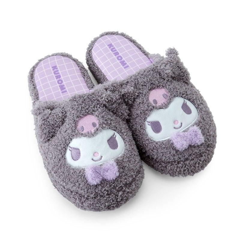 Kuromi Cozy Sherpa Adult Slippers Shoes Japan Original   