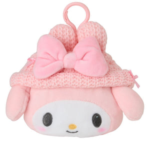 My Melody Cozy Cap Mascot Clip Pouch Accessory Japan Original   