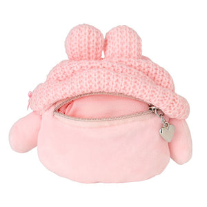 My Melody Cozy Cap Mascot Clip Pouch Accessory Japan Original   