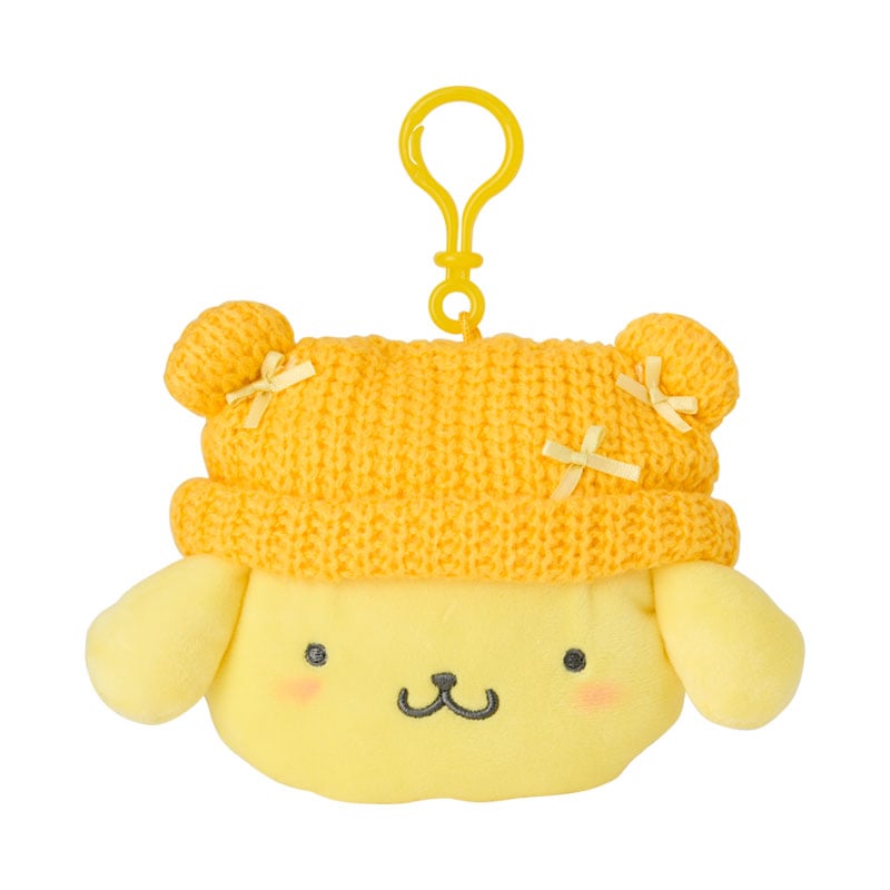 Pompompurin Cozy Cap Mascot Clip Pouch Accessory Japan Original   