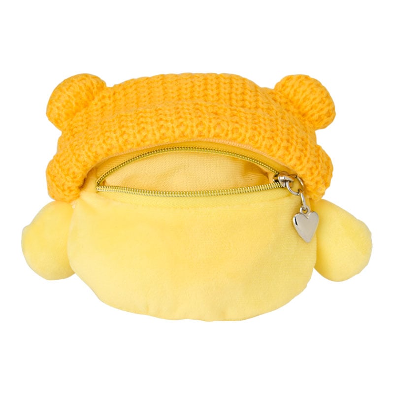 Pompompurin Cozy Cap Mascot Clip Pouch Accessory Japan Original   