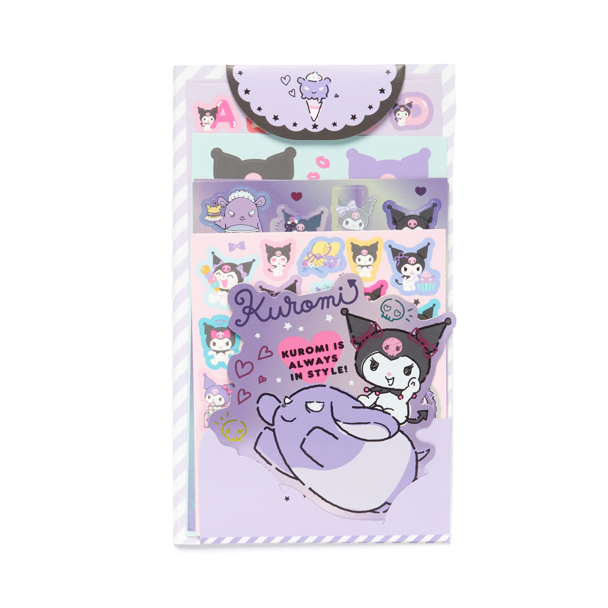 Sanrio Sticker Sheet - Kuromi 4964694407018
