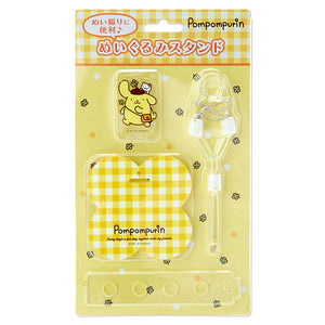 Pompompurin Plush Stand Set Home Goods Sanrio   