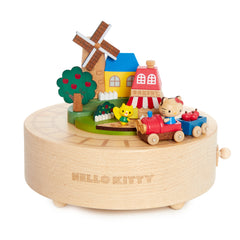 Hello Kitty Healthy Scale Weight Perpetual Calendar Wood Toy Gadget Music  Box