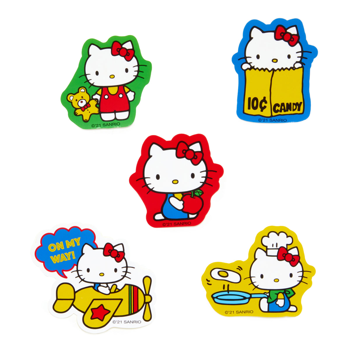 HUNET USA Characters Hello Kitty & Friends Big Sticker Pack