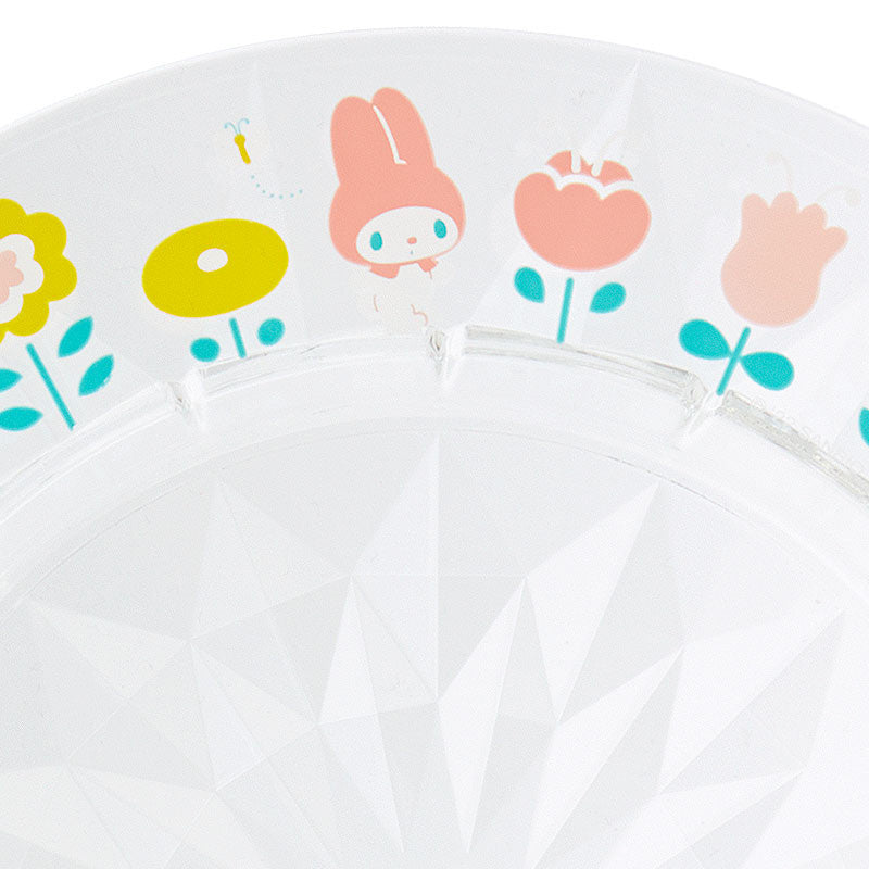 New Sanrio HelloKitty MyMelody Tableware Kawaii Anime Melamine Imitation  Ceramic Kitchen Children's Cake Plate Anti Shatter