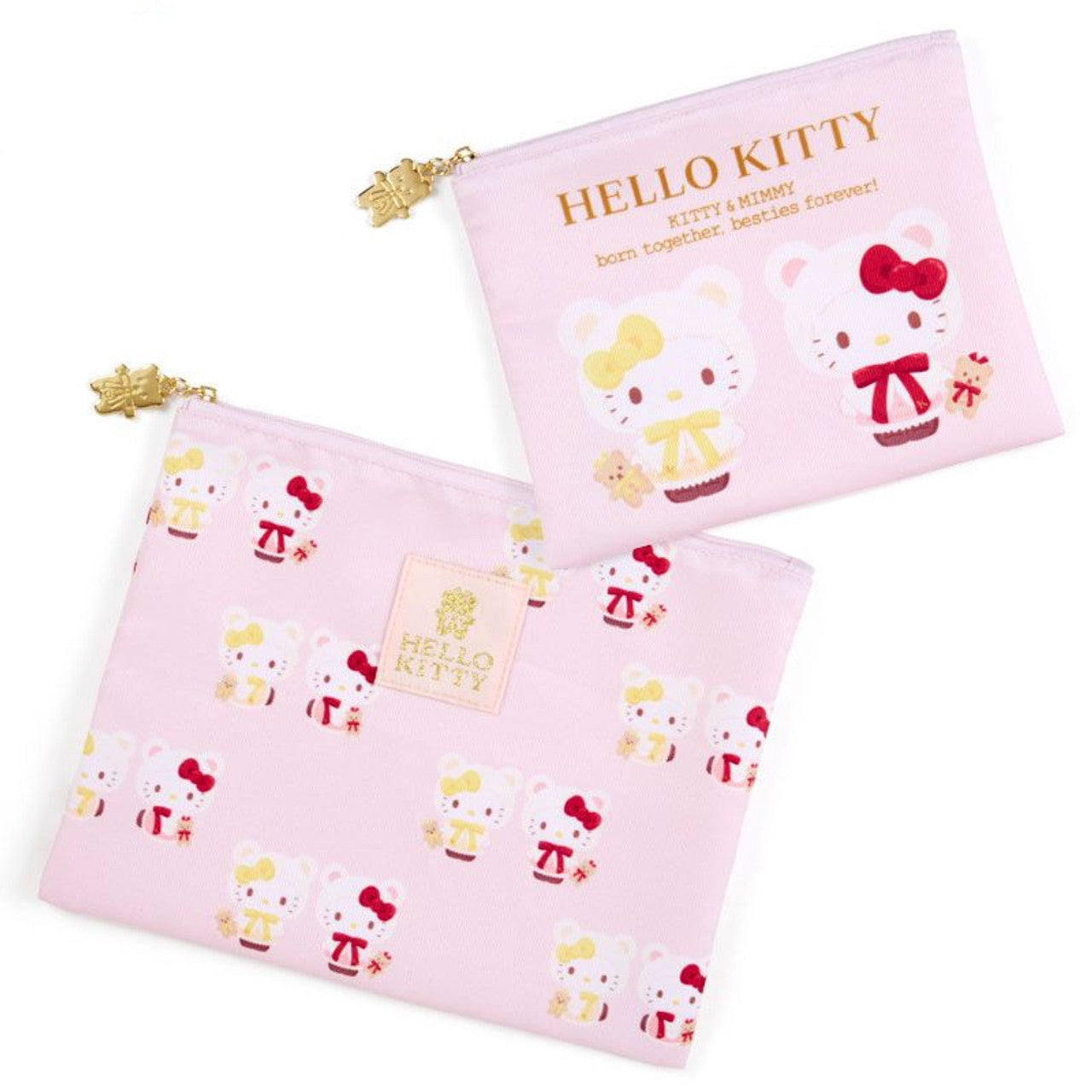 Hello Kitty 2-Piece Pouch Set (Happy Birthday Cape Series 2022) Bags Japan Original   