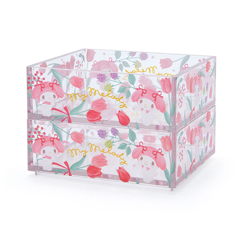 Sanrio Characters Glitter Snap Storage Box