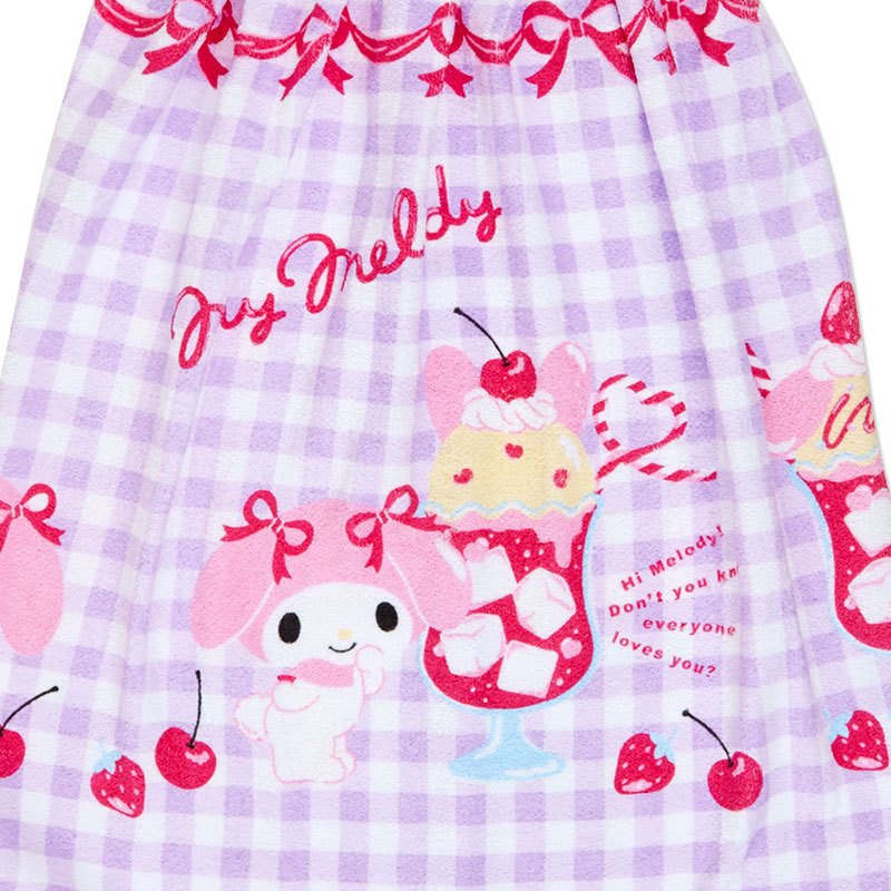 My Melody Gingham Wrap Towel