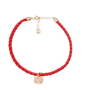 Hello Kitty x Chow Tai Fook Classic 18K Gold Red Bracelet Jewelry Chow Tai Fook   