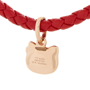 Hello Kitty x Chow Tai Fook Classic 18K Gold Red Bracelet Jewelry Chow Tai Fook   