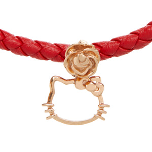 Hello Kitty x Chow Tai Fook Rose Silhouette 18K Gold Red Bracelet Jewelry Chow Tai Fook   