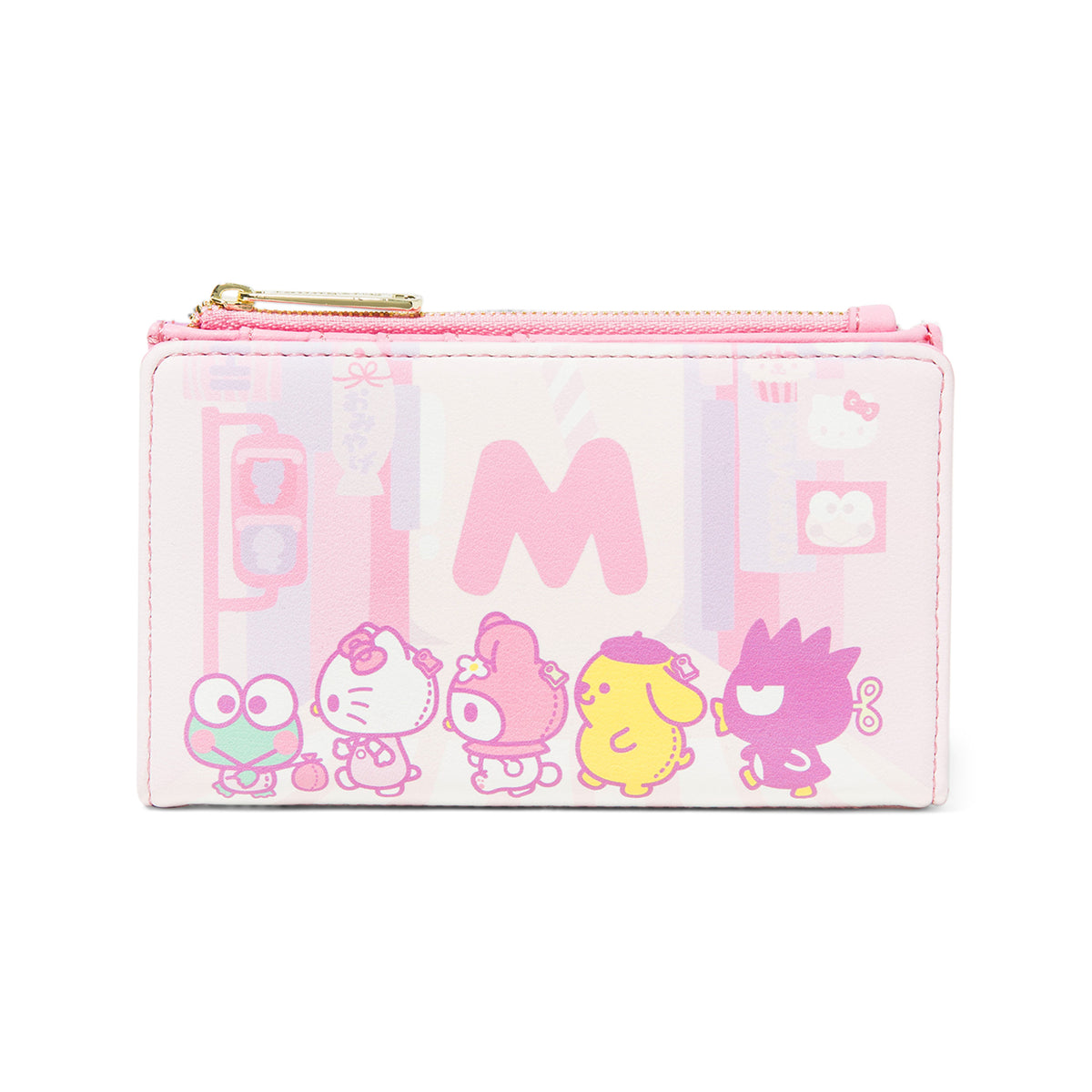 Balenciaga Pink Leather Hello Kitty Wallet In Pink Multi