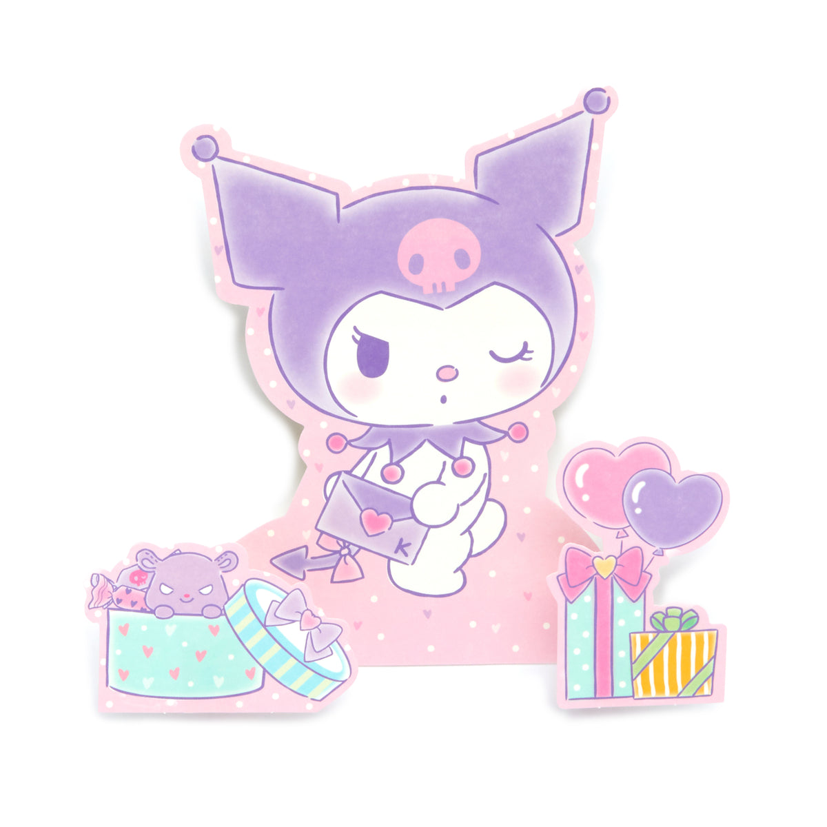 ![030]Kuromi Stickers 1sheet(about 35 pieces) SANRIO cute Kawaii purple  Japan