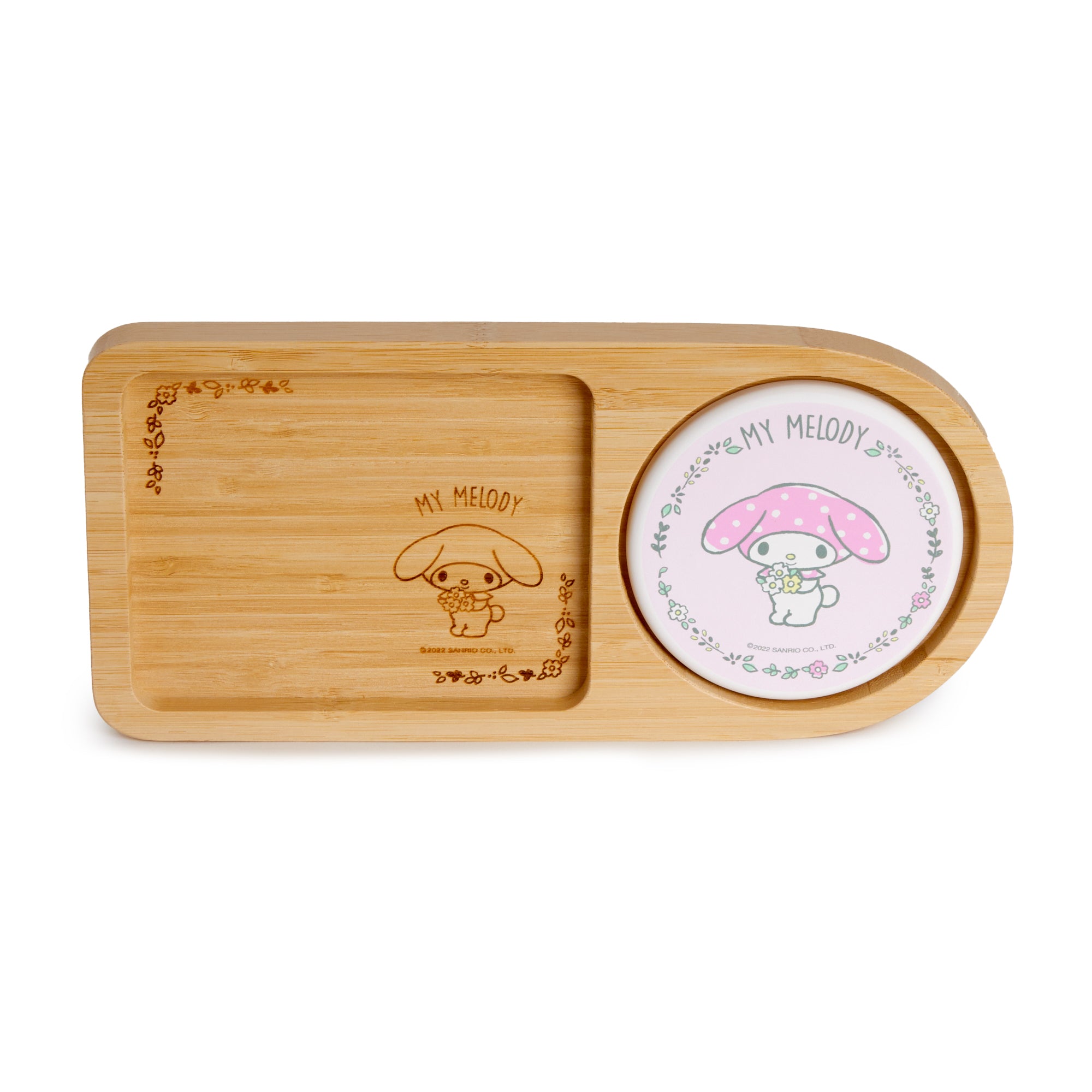 My Melody Bamboo Tray and Coaster Set Home Goods Global Original   