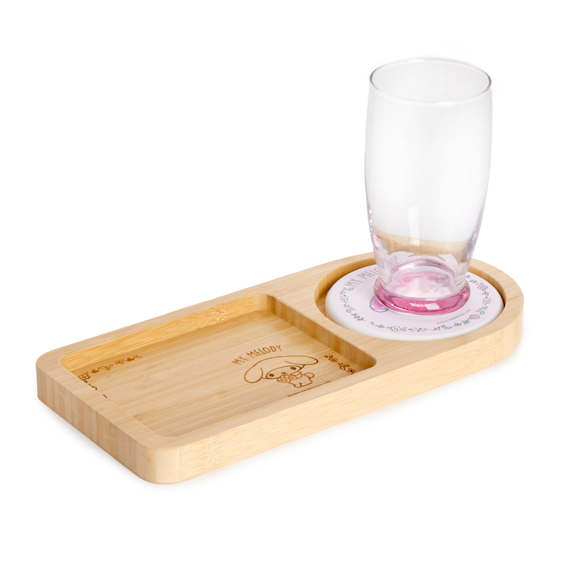 My Melody Bamboo Tray and Coaster Set Home Goods Global Original   