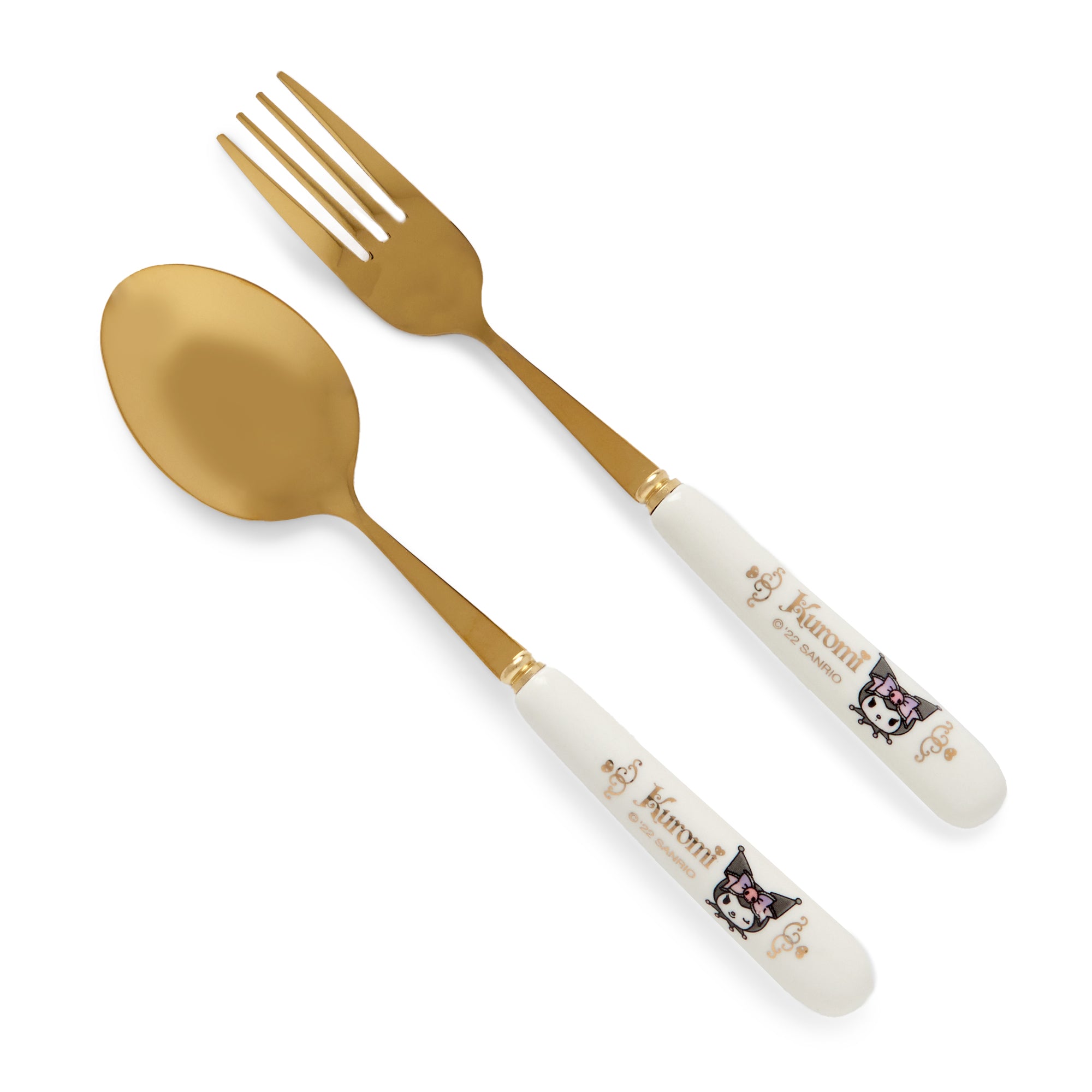 Kuromi Spoon & Fork Set (Cafe Series) Home Goods Global Original   