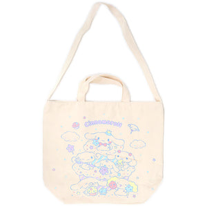 Hello Kitty Canvas Tote Bag W/ Zipper Sanrio Miniso Kawaii Reusable Bag