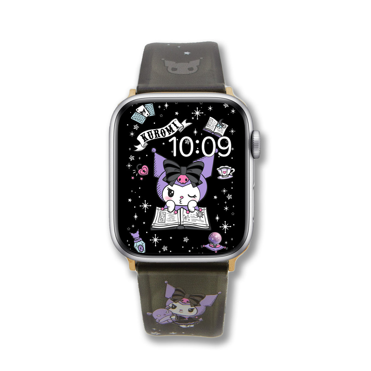 Hello Kitty Sonix Classic Black Leather Watch Band