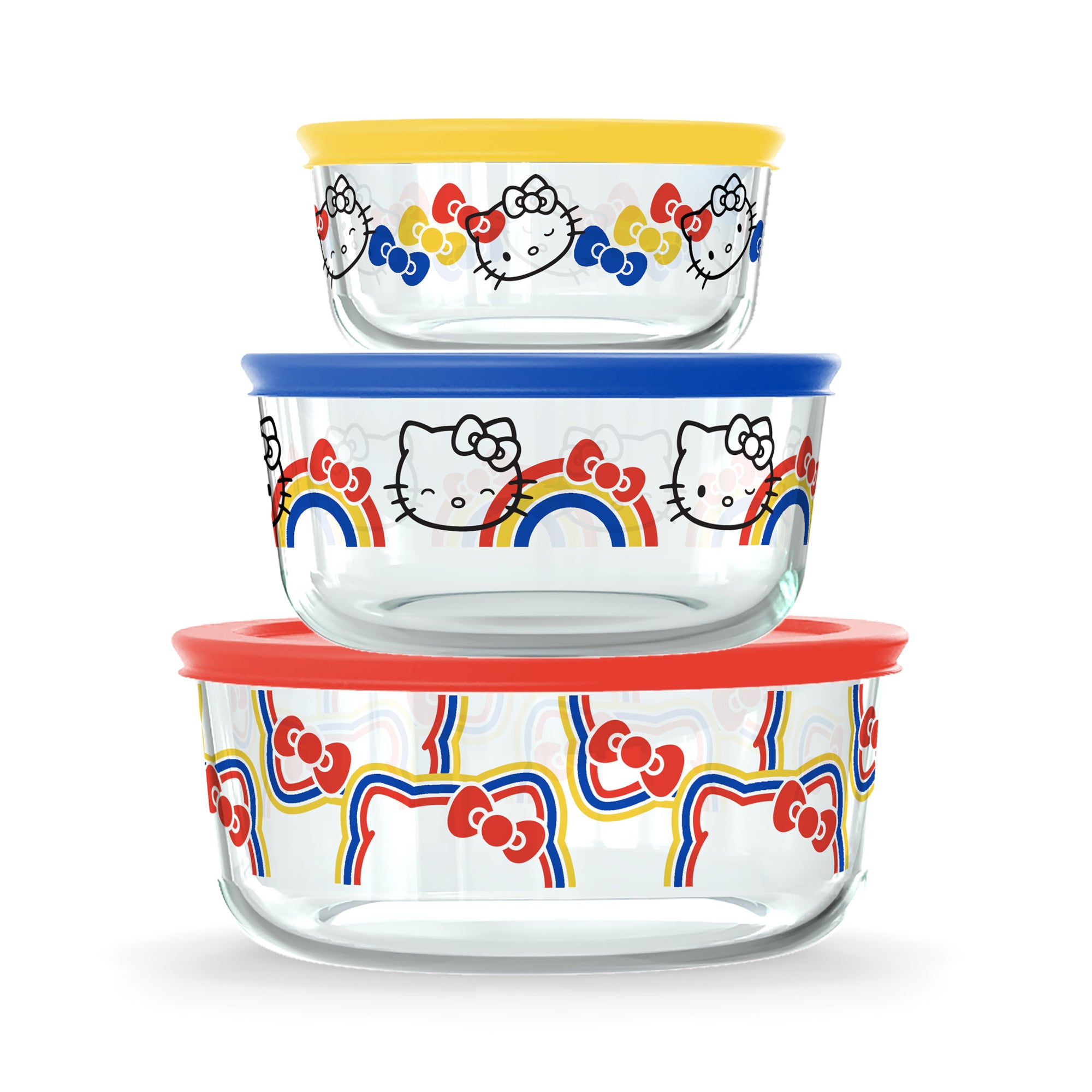  Pyrex Hello Kitty 3-Cup Glass Food Storage Container, Non-Toxic  Plastic BPA-Free Lids, Freezer Dishwasher Microwave Safe: Home & Kitchen
