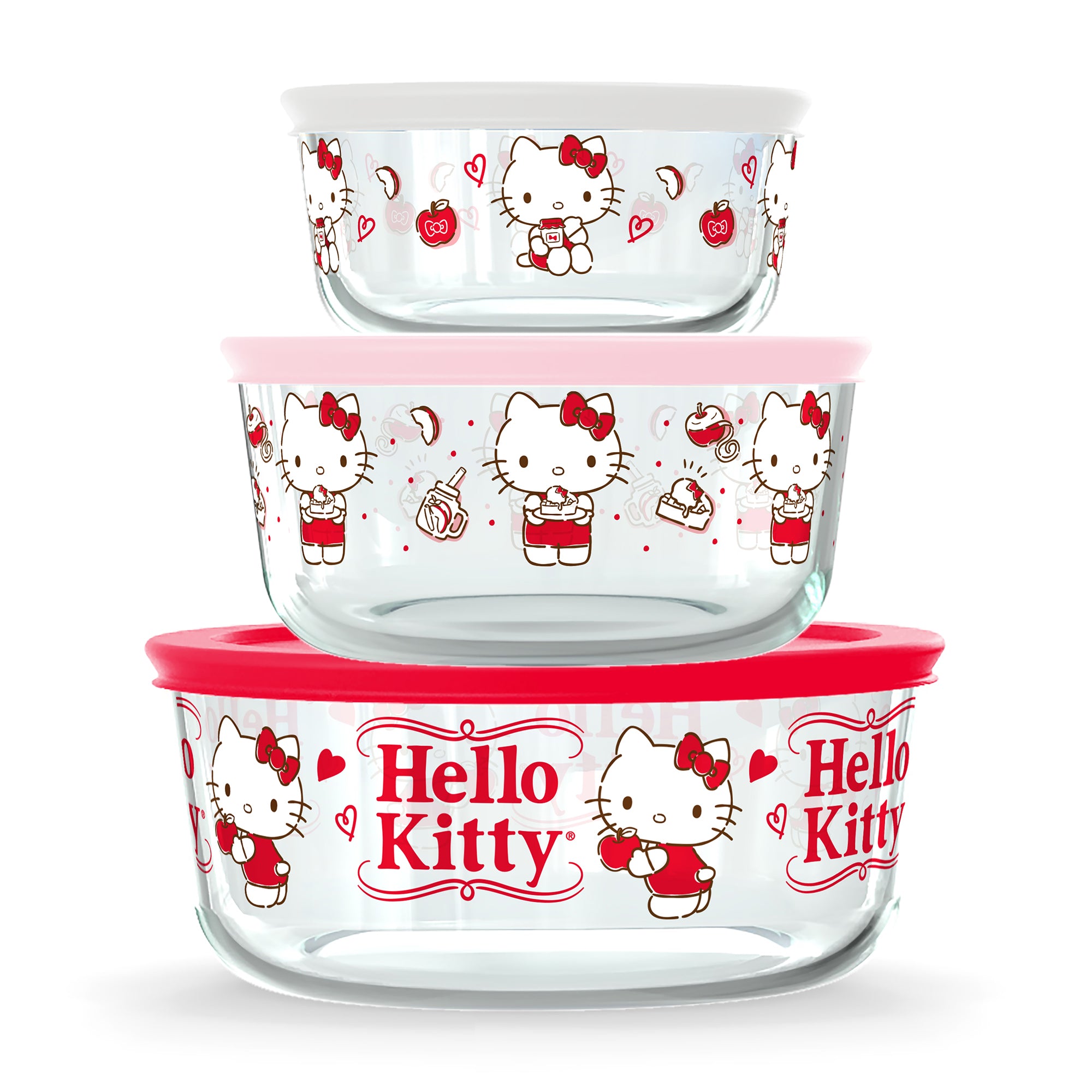 Pyrex 3-cup Rectangle Glass Storage: Hello Kitty, Star Wars, Nightmare  Before Christmas With Lid 