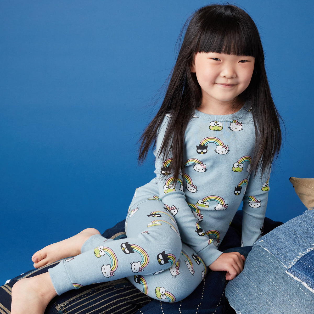 Kids Girls Unicorn Printed Sleepwear Set Tops+pants Pajamas Set Nightwear  Loungewear